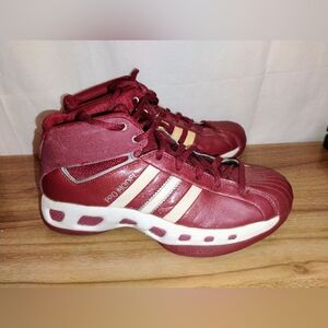 Adidas Pro Model 2G Red White Basketball Shoes Men's Size 10